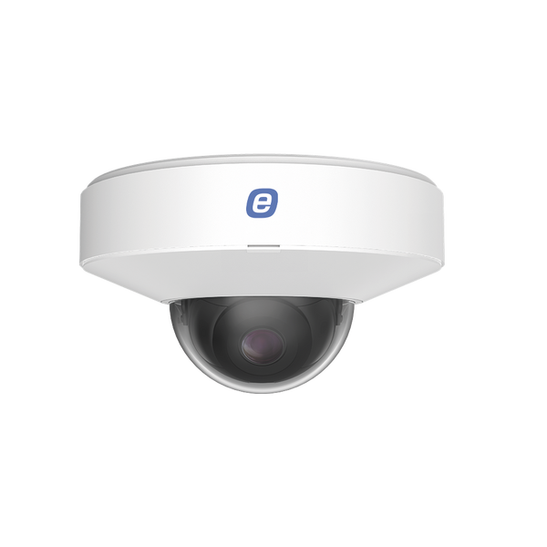 [ eSmartData ] IP Mini Dome Camera 4 MP / Support METADATA / POE / 65ft IR / WDR / Micro SD / IP66 / 2.8 mm Lens / Integrated Microphone / Cloud Video Recording / Metal