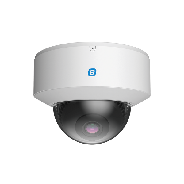 Dome Camera IP 8 MP / POE / 100 ft IR / WDR (120dB) / Micro SD / IP67 / IK10 / 2.8 mm Lens / Cloud Video Recording / Metal