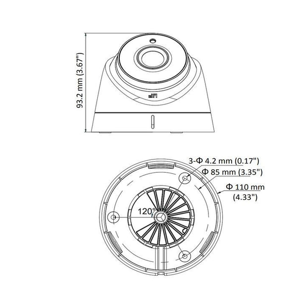 Cámara de Vigilancia Acegear CT1202D0T1 2MP HD-TVI 2.8mm