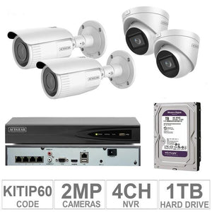 Acegear KIT-IP-60 / 4 IP Cameras 2MP + 1 WD / 1TB + (1-NVR / 4-CH)