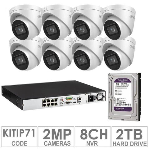 Acegear KIT-IP-71 / 8 IP Cameras 4 MP + 1 WD / 2TB + (1-NVR / 8-CH)