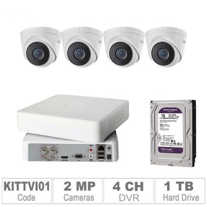 Acegear KIT-TVI-01 / 4 TVI Cameras 2MP + 1 WD / 1TB + (1-DVR / 4-CH)