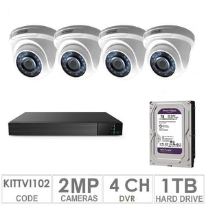 Acegear KIT-TVI-102 / 4 TVI Cameras 2 MP + 1 WD / 1TB + (1-DVR / 4-CH)