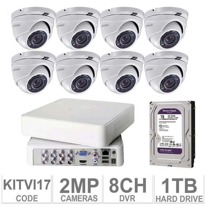 Acegear KIT-TVI-17 / 8 TVI Cameras 2MP + 1 WD / 1TB + (1-DVR / 8-CH)