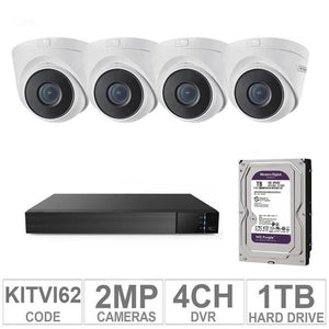 Acegear KIT-TVI-62 / 4 TVI Cameras 2MP + 1 WD / 1TB + (1-DVR / 4-CH)