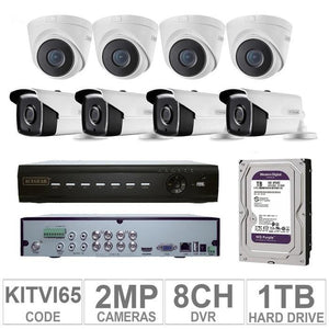 Acegear KIT-TVI-65 / 8 TVI Cameras 2MP + 1 WD / 1TB + (1-DVR / 8-CH)