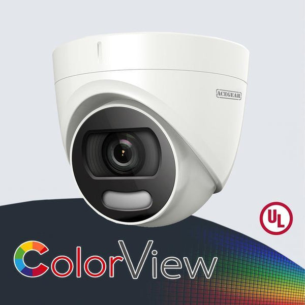 Cámara de Vigilancia Acegear CT1206CV 2 MP ColorView 2.8mm LED Range Outdoor TVI/AHD/CVI