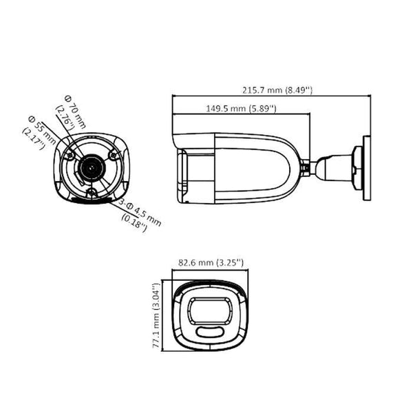 Cámara de Vigilancia Acegear CT3506CV 5MP ColorView 2.8mm LED Range Outdoor TVI/AHD/CVI