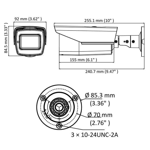 Cámara de Vigilancia Acegear CT3588ML 5MP 2.7~13.5mm Motorized Lens OSD Menu TVI/AHD/CVI/CVBS