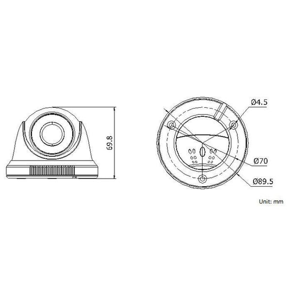 Cámara de Vigilancia Acegear CT7202D0TIR 2MP HD-TVI 2.8mm