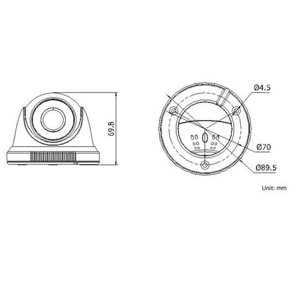 Cámara de Vigilancia Acegear CT7294D0TIR 2MP HD-TVI 3.6mm