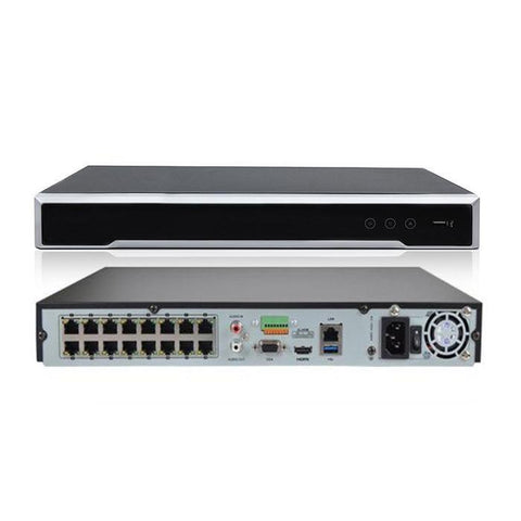 Acegear NVR 16PH265 4K (16CH) UHD 16xPoE H265+ VGA/HDMI 100-240VAC UL