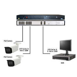 Acegear POE016 16-Port POE Switch
