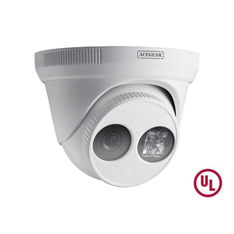 Surveillance Camera Acegear CI1208IE IP 2MP 2.8mm EXIR 100ft 48VPoE 12VDC UL Listed.