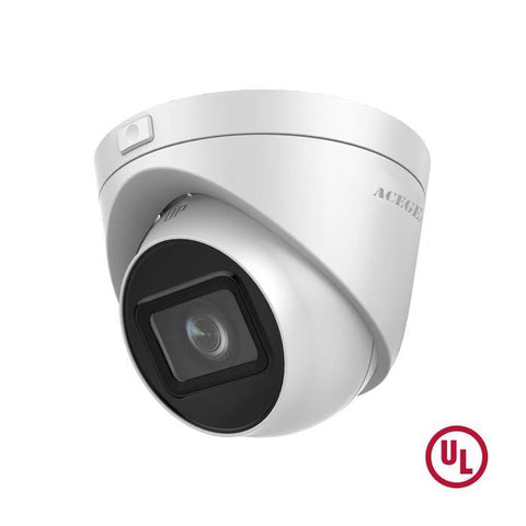 Surveillance Camera Acegear CI1488H265ML IP 4MP 2.8~12mm Motorized H.265+ EXIR 100ft 48vPoE 12VDC UL Listed.