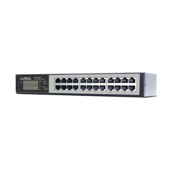 Luxul XGS-1024S 24-Port Gigabit Flex Mount Switch Black