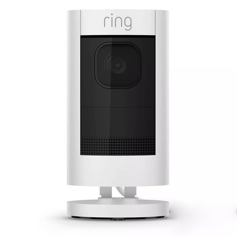 Ring Stick Up Cam Elite HD Security Camera with Two-Way Talk, Night Vision, White, Works with Alexa, (Black / White)