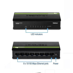 TRENDnet TE100-S8 8 Port 10-100Mbps Switch