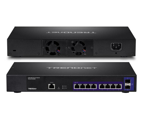 TRENDnet TEG-30102WS 10-Port 2.5GBASE-T Web Smart+ Switch with 2 x 10G SFP+ Slots