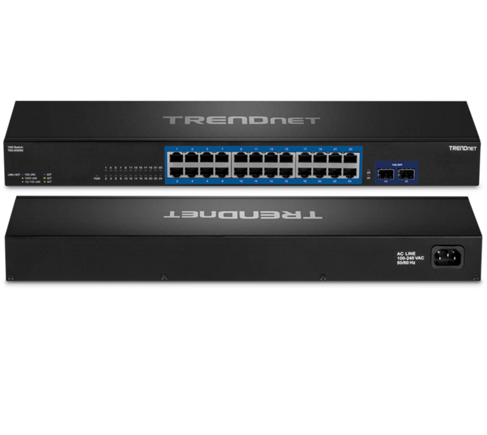 TRENDnet TEG-30262 24-port Gigabit Switch with 2x 10G SFP+Slots