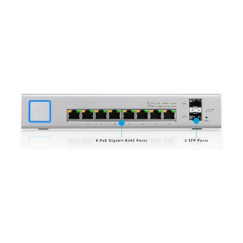 Ubiquiti US-8-150W UniFi POE Switch 8 Port (150W). Renew